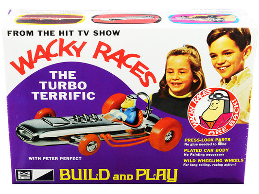 Skill 2 Snap Model Kit The Turbo Terrific with Peter Perfect Figurine "Wacky Races" (1968) TV Series 1/25 Scale Model by MPC MPC