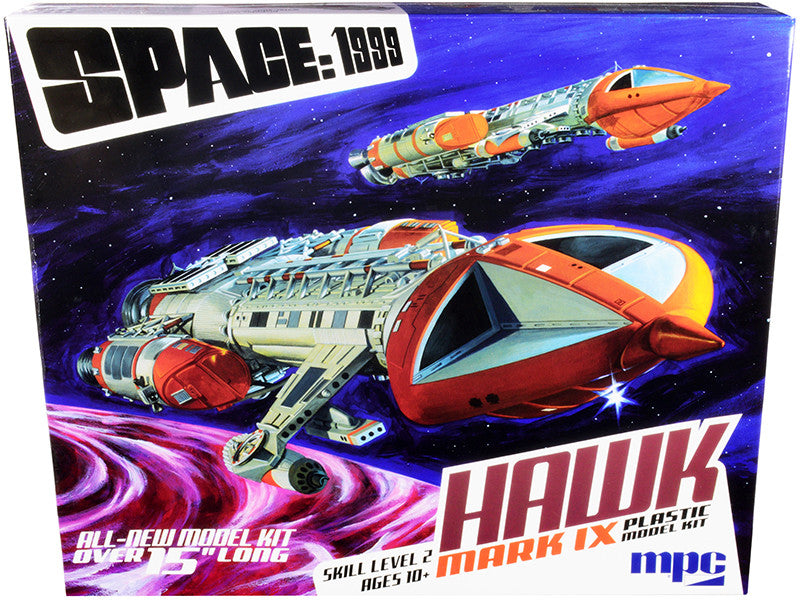 Skill 2 Model Kit Hawk Mark IX Space Fighter "Space: 1999" (1975-1977) TV Show 1/48 Scale Model by MPC MPC