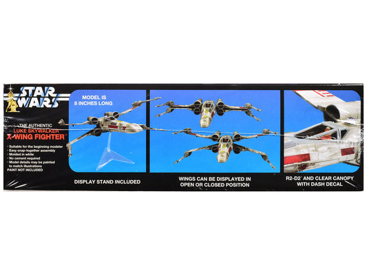 Skill 2 Snap Model Kit Luke Skywalker X-Wing Fighter "Star Wars: A New Hope" (1977) Movie 1/63 Scale Model by MPC MPC