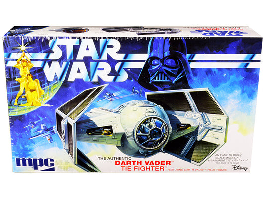 Skill 2 Model Kit Darth Vader's Tie Fighter "Star Wars: Episode IV – A New Hope" (1977) Movie by MPC-0