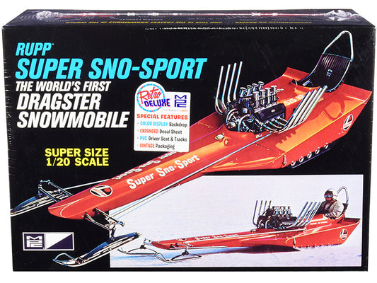 Skill 2 Model Kit Rupp Super Sno-Sport Snowmobile Dragster (The World's First) 1/20 Scale Model by MPC-0