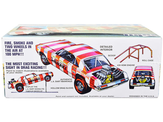 Skill 2 Model Kit Bill Shrewsberry's L.A. Dart Wheelstander Drag Car "Legends of the Quarter Mile" Series 1/25 Scale Model Car by MPC MPC