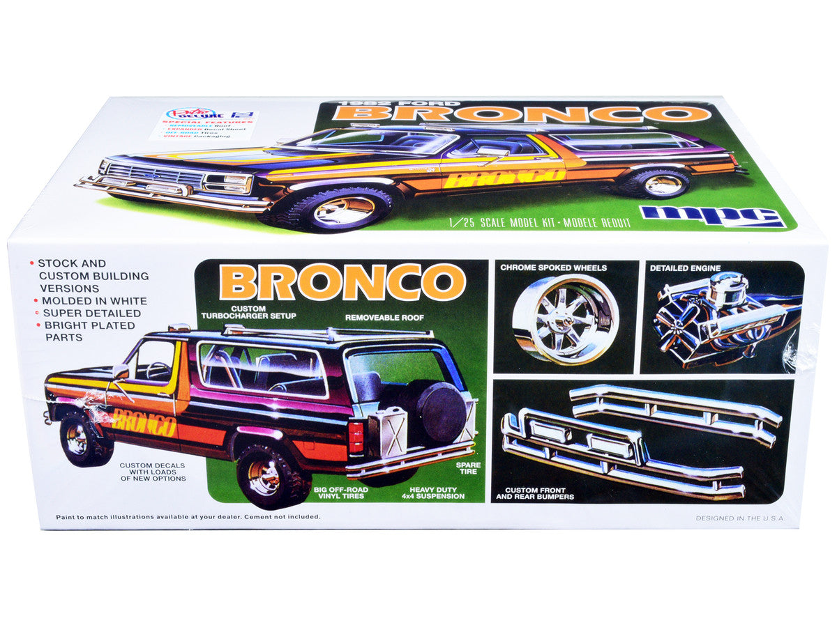 Skill 2 Model Kit 1982 Ford Bronco 1/25 Scale Model by MPC-2