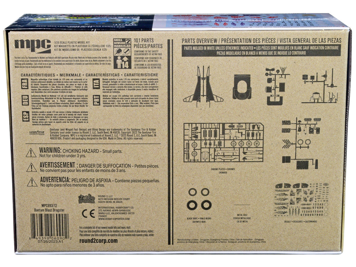 Skill 2 Model Kit "Bantam Blast" AA/FA Altered Roadster/Dragster 1/25 Scale Model by MPC MPC