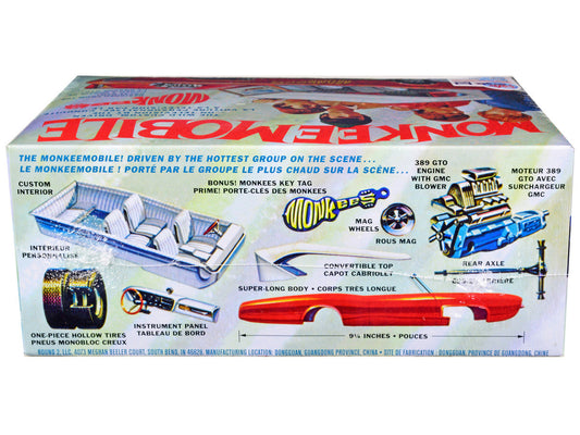 Skill 2 Model Kit Monkeemobile "The Monkees" (1966-1968) TV Series 1/25 Scale Model Car by MPC MPC