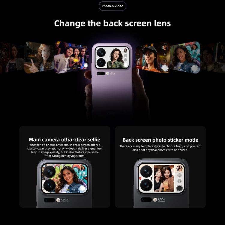 Xiaomi 17 Pro Max, 12GB+512GB, 3D Ultrasonic Fingerprint, 6.9 inch + 2.9 inch Xiaomi HyperOS 3 Snapdragon 8 Elite Gen 5 Octa Core, NFC, Network: 5G (Black)