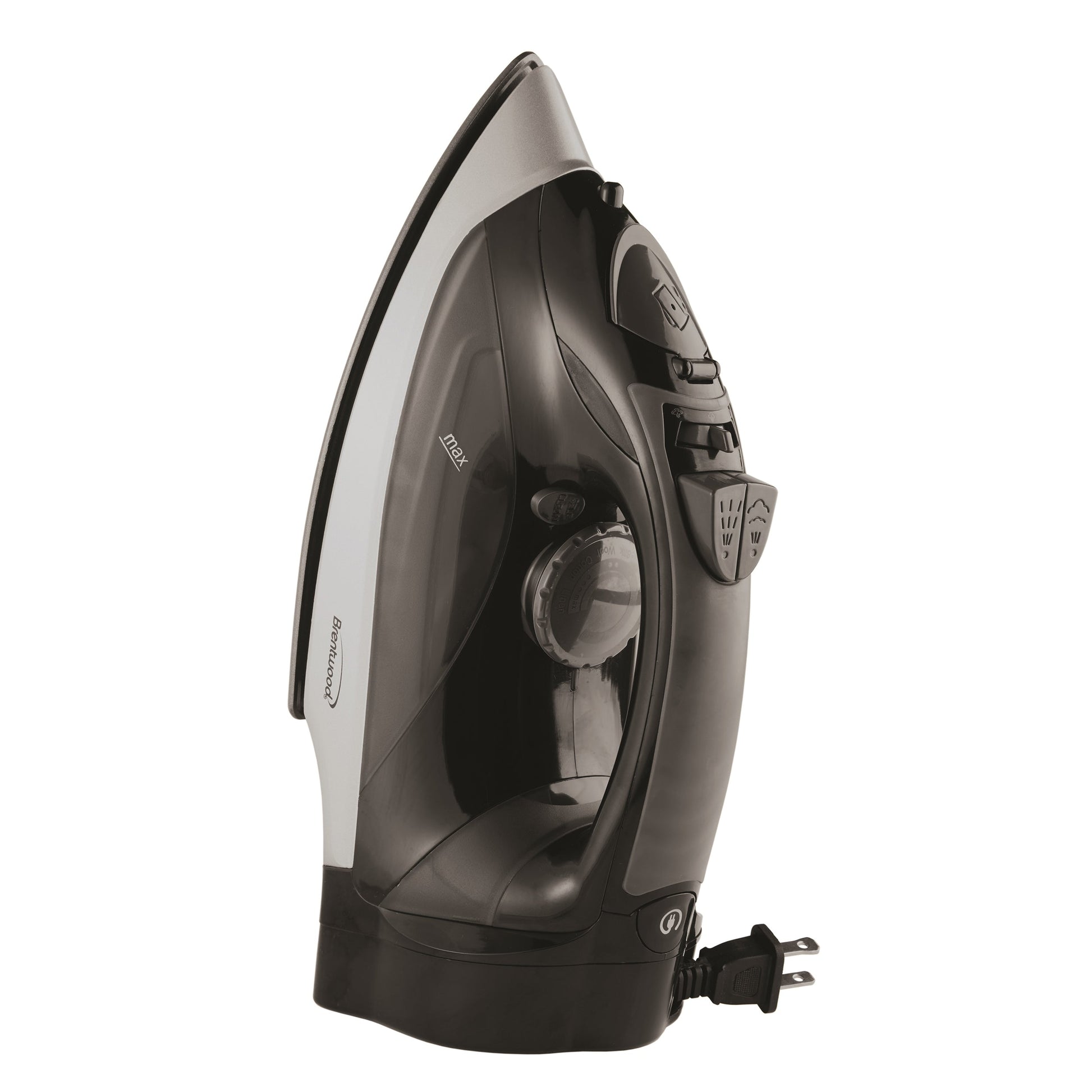 Brentwood Steam Iron With Retractable Cord - Black W2B