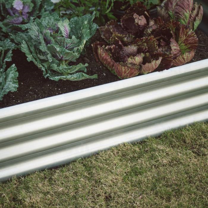 Industrial Farmhouse Steel Raised Garden Bed Metal Planter with Lining FastFurnishings