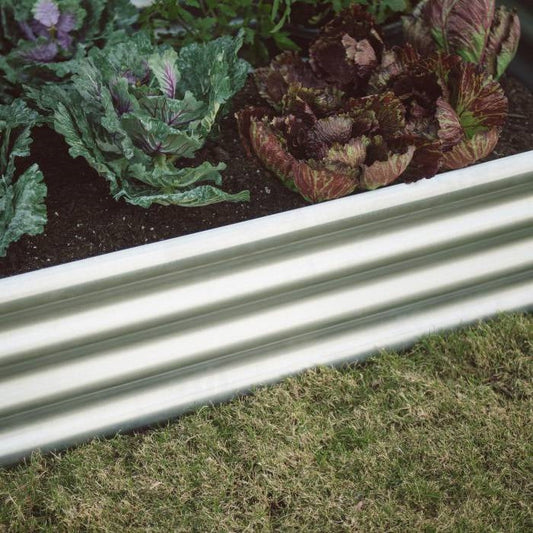 Industrial Farmhouse Steel Raised Garden Bed Metal Planter with Lining FastFurnishings