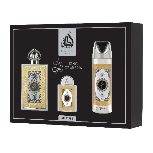 Lattafa Pride King Of Arabia 3 Piece Gift Set W2B