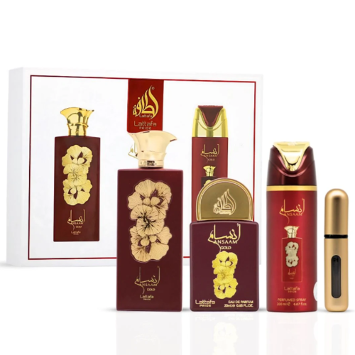 Lattafa Ansaam Gold 3 Piece Gift Set W2B