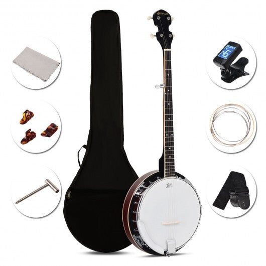 5-String Geared Tunable Banjo with case W2B