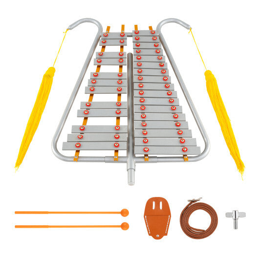 Marching Glockenspiel 29 Note Bell Lyre for Marching Band-Silver W2B
