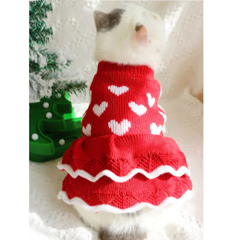 Festive Princess Dress Sweater for Dogs at Christmas Best YouTube Store