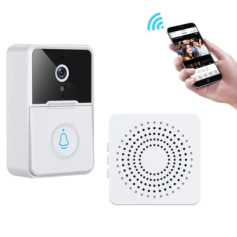 Wireless Security Smart WiFi Doorbell Intercom Video Camera Door Ring Bell Chime Pi-Mart