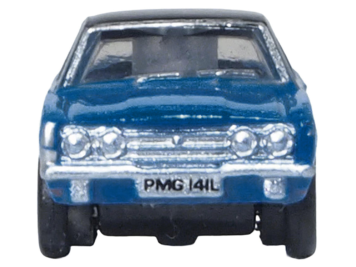Ford Cortina MKIII RHD (Right Hand Drive) Electric Monza Blue with Black Top 1/148 (N) Scale Diecast Model Car by Oxford Diecast Oxford Diecast