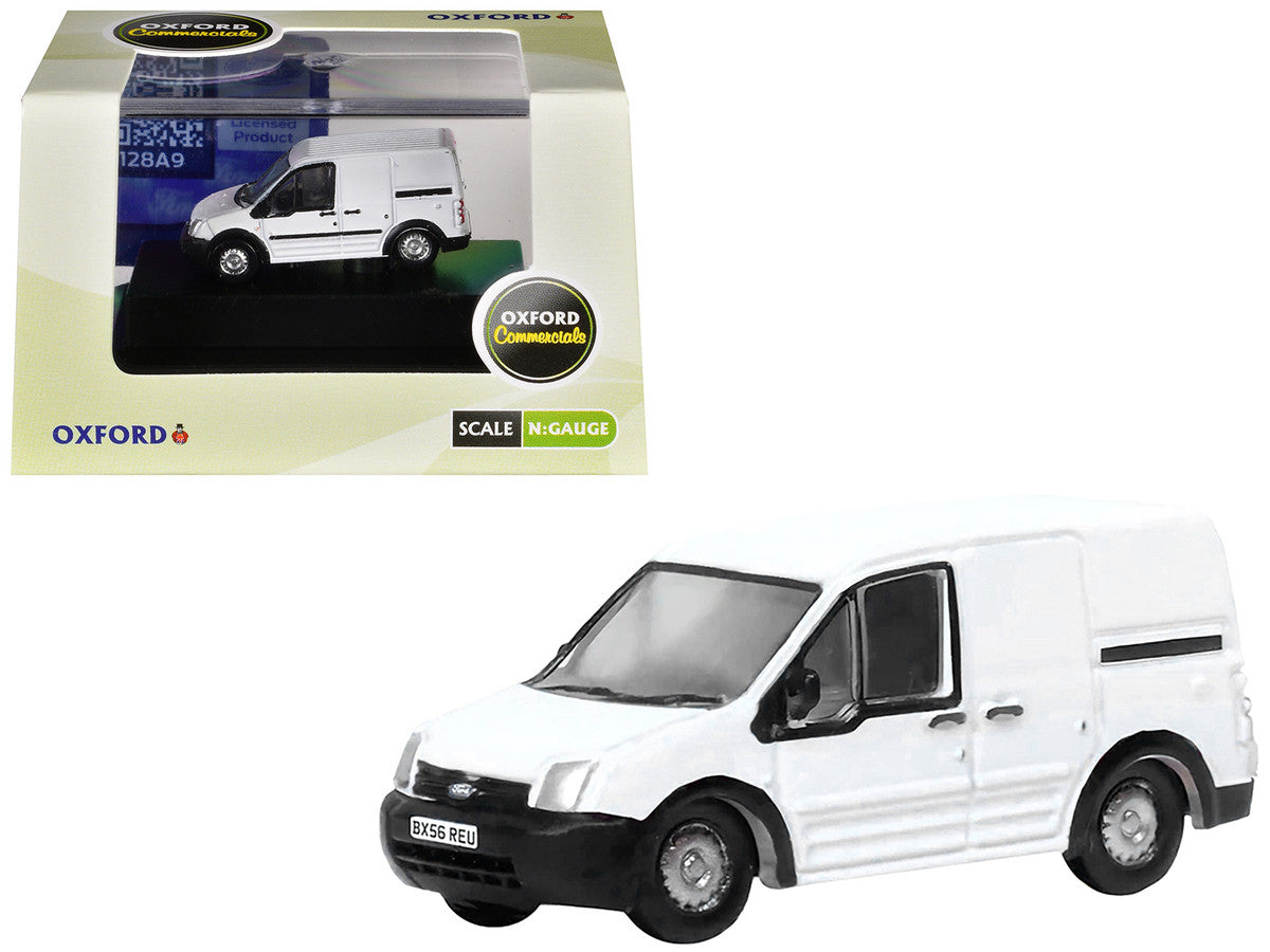 Ford Transit Connect Van RHD (Right Hand Drive) Frozen White 1/148 (N) Scale Diecast Model Car by Oxford Diecast Oxford Diecast