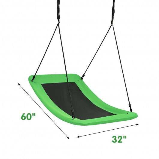60 Inch Platform Tree Swing 700 lbs for Kids and Adults-Green - Color: Green W2B