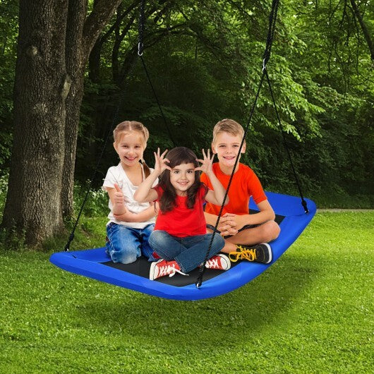 700lb Giant 60 Inch Platform Tree Swing for Kids and Adults-Blue - Color: Blue W2B