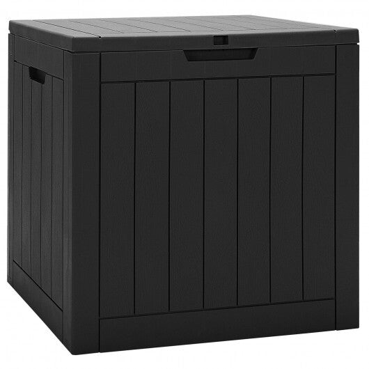 30 Gallon Deck Box Storage Container Seating Tools-Black - Color: Black W2B