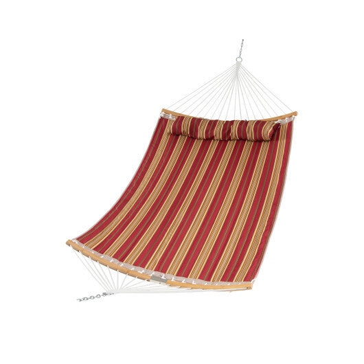 Outdoor Hammock with Detachable Pillow-Red W2B