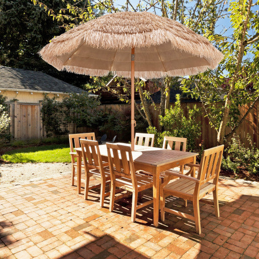 7.2 Feet Patio Thatched Tiki Umbrella Hawaiian Hula Beach Umbrella W2B