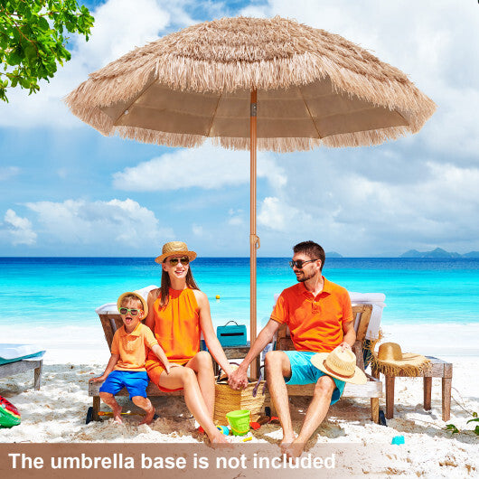 7.2 Feet Patio Thatched Tiki Umbrella Hawaiian Hula Beach Umbrella W2B