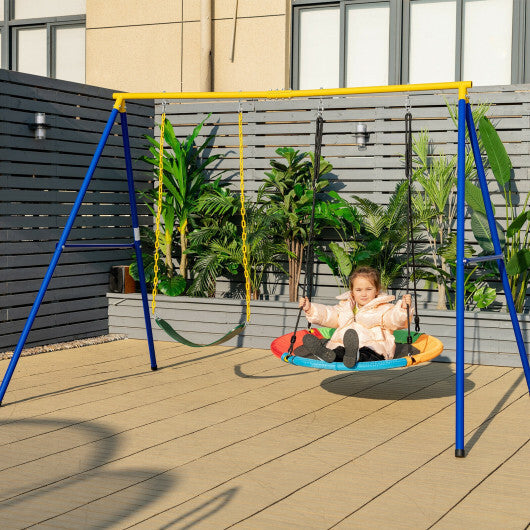 2-Pack Swing Set Swing Seat Replacement and Saucer Tree Swing (Without Stand) W2B