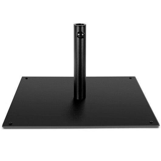 42 LBS Weighted 25 Inch Square Patio Umbrella Base - Color: Black W2B