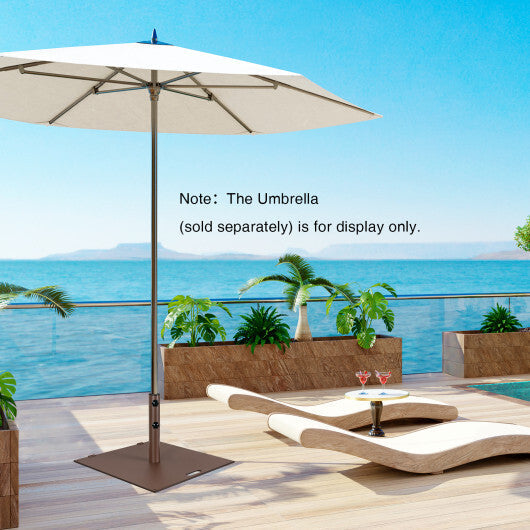 50 LBS Weighted 24 Inch Square Patio Umbrella Base W2B