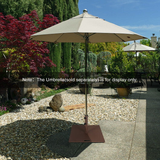 50 LBS Weighted 24 Inch Square Patio Umbrella Base W2B