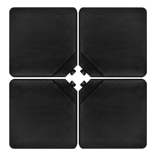 4 Pieces 13L Cantilever Offset Patio Umbrella Base with Easy-Fill Spouts W2B