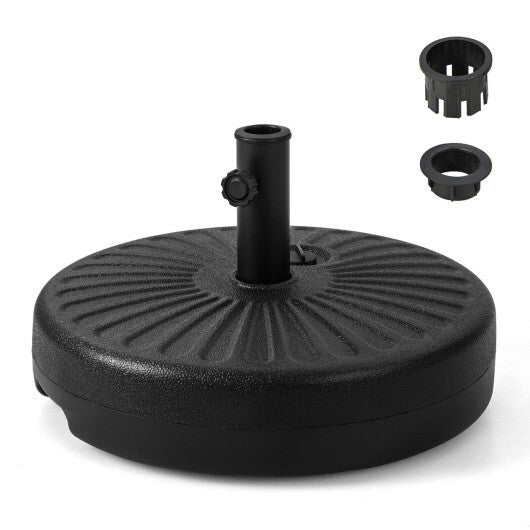 20 Inch Fillable Heavy-Duty Round Umbrella Base Stand W2B