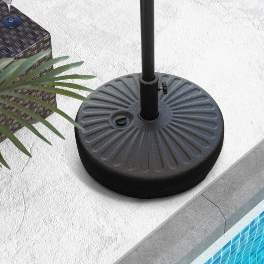 20 Inch Fillable Heavy-Duty Round Umbrella Base Stand W2B