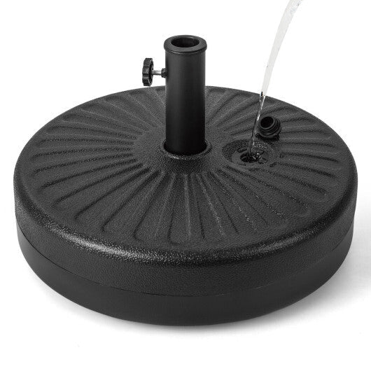 20 Inch Fillable Heavy-Duty Round Umbrella Base Stand W2B