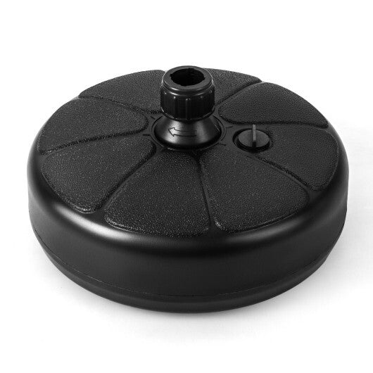 27 lbs Fillable Round Umbrella Base Stand for Yard Garden Poolside W2B