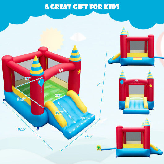 Kids Inflatable Bounce Castle Excluded Blower W2B