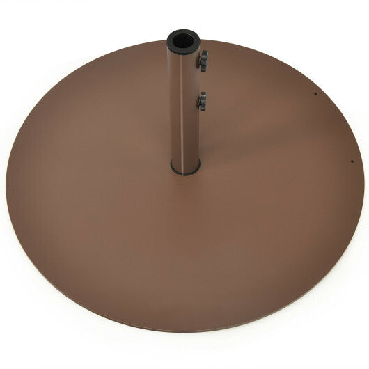 29.5 Inch Outdoor Steel Umbrella Base Stand for Backyard and Poolside W2B