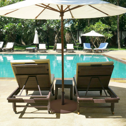 50 lbs Umbrella Base Stand with Wheels for Patio W2B