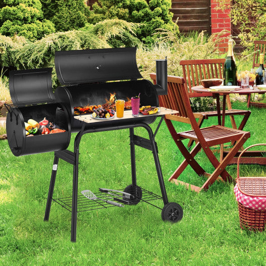 Outdoor BBQ Grill Barbecue Pit Patio Cooker W2B