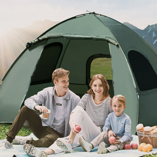 5-in-1 2-Person Foldable Outdoor Camping Tent Cot with Air Mattress and Sleeping Bag W2B