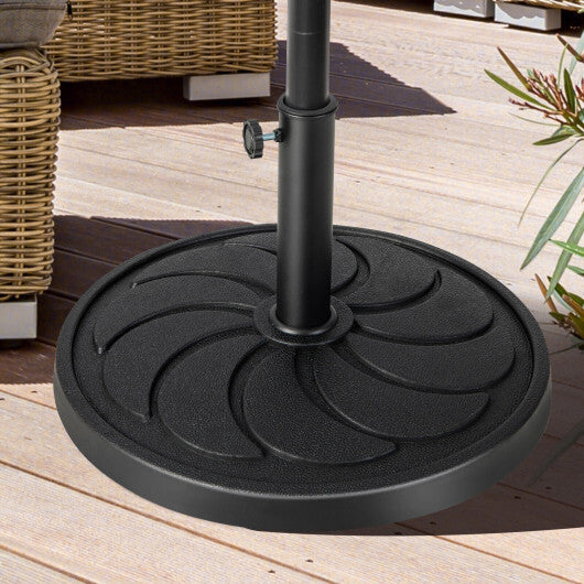 40LBS 21.5Inch Round Outdoor Umbrella Base W2B