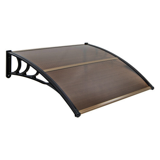 Outdoor Front Door Patio Overhang Awning for Sunlight Rain Snow Wind Protection-40 x 40 Inch W2B