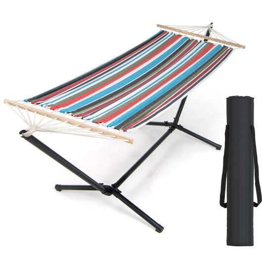 Hammock with Stand and Carrying Case-Multicolor W2B