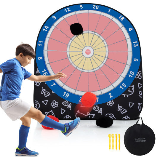 Large Dart Board for Kids with 4 Kick Balls-Red W2B