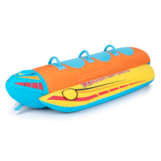 3-Person Inflatable Banana Boat with 3 EVA-padded Seats and Handles W2B