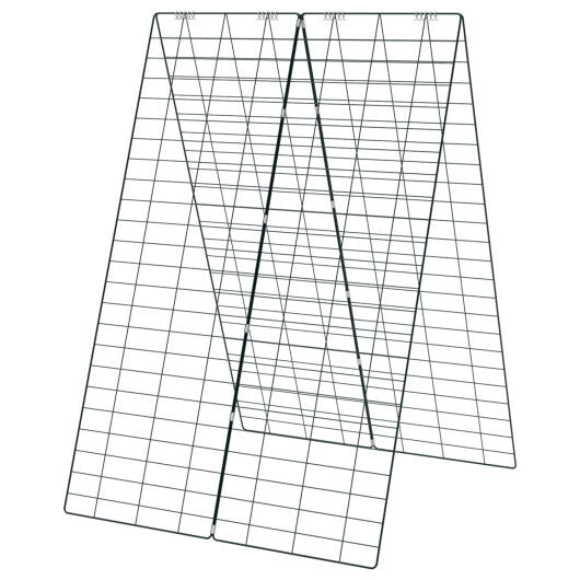 A-Frame Garden Trellis for Climbing Plant with Ground Stake and Cable Tie-Green W2B
