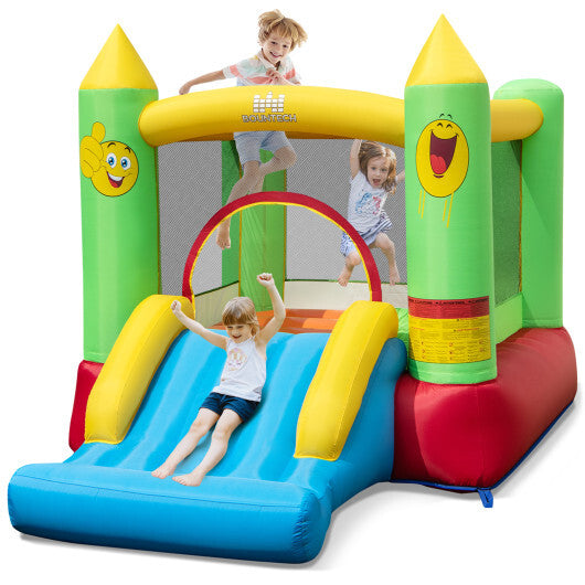 Inflatable Bounce House Kids Blow-up Bouncer with Slide without Blower