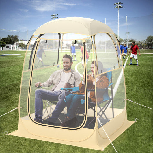 Instant Pop up Sports Tent with Carrying Bag and Floor Mat for 1-2/5-6 People-M