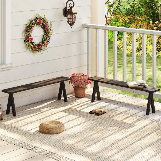 3-Person Outdoor Bench Set of 2 with 800 LBS Bearing Capacity